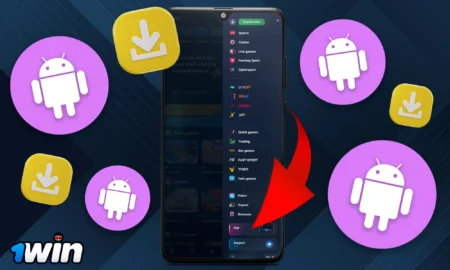 Instructions for installing the 1Win app for Android
